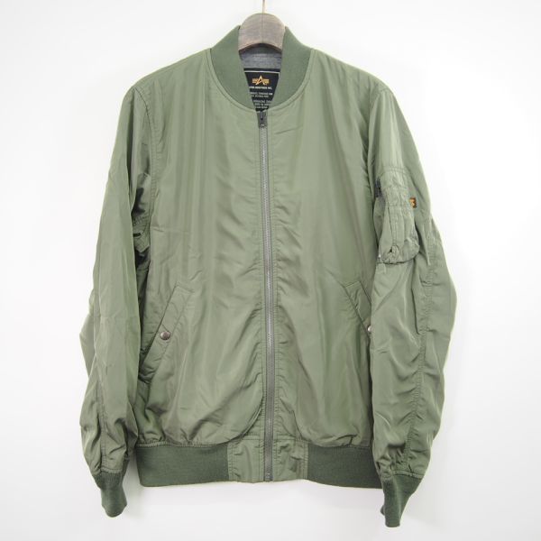 アルファインダストリーズ ALPHA INDUSTRIES TA1065-8203 ライトウェイト MA-1 フライトジャケット(XL)カーキグリーン_画像1