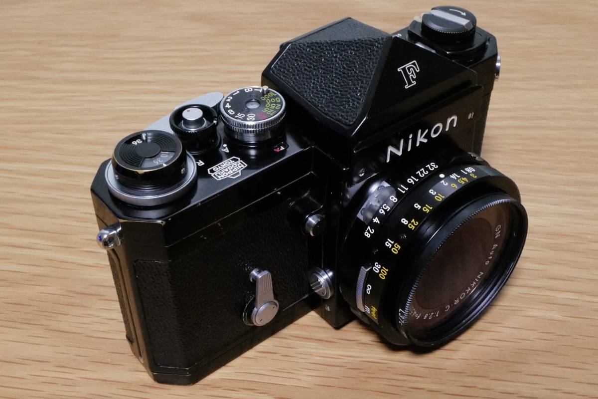 Nikon Fアイレベル　ブラックペイント 前期型659万台　GN Auto Nikkor 45/2.8付属_画像5