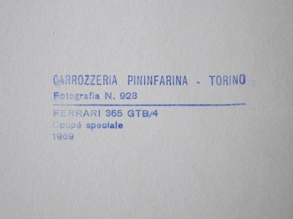 フェラーリ ３６５GTB／４ Ferrari 365GTB/4 Coupe Speciale Rare Pininfarina Photo ピニンファリーナ オリジナル広報写真 生写真の画像4