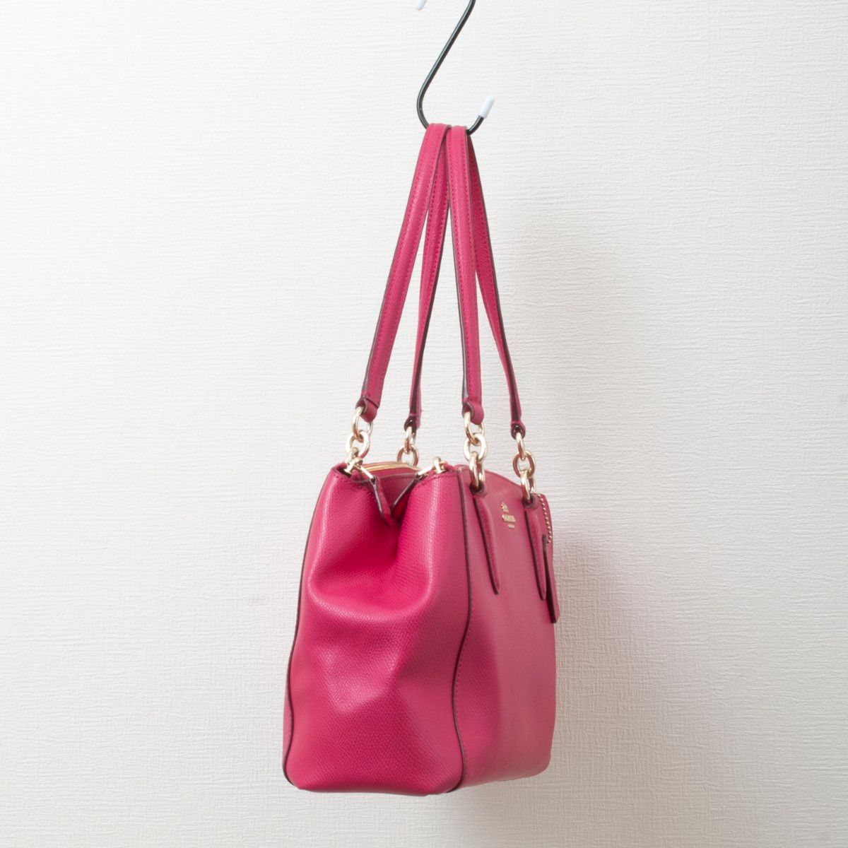 美品】COACH(コーチ)2way キャリーオール レザー ショルダー 美品】COACH(コーチ)2way キャリーオール レザー ショルダー