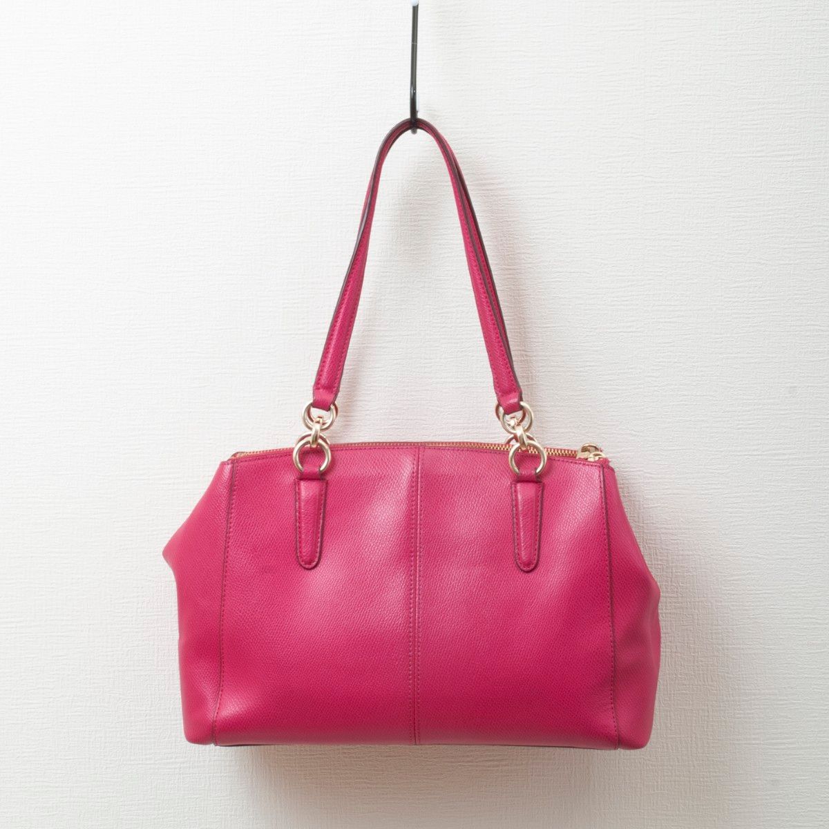 美品】COACH(コーチ)2way キャリーオール レザー ショルダー 美品】COACH(コーチ)2way キャリーオール レザー ショルダー