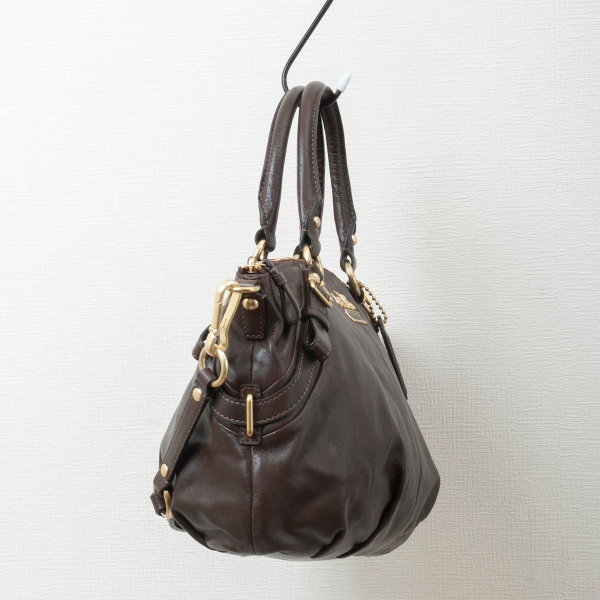 美品】COACH(コーチ)マディソン レザー 2way ショルダーバッグ 美品】COACH(コーチ)マディソン レザー 2way ショルダーバッグ