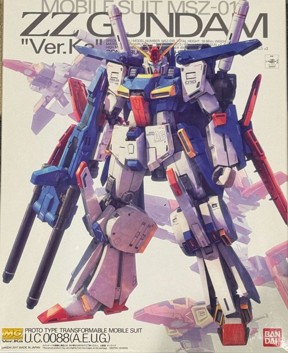 MG MSZ-010 ダブルゼータガンダム Ver.Ka 赤バンダイロゴ 赤バンダイロゴ バンダイ 機動戦士 ガンダム ZZ MG ガンダム