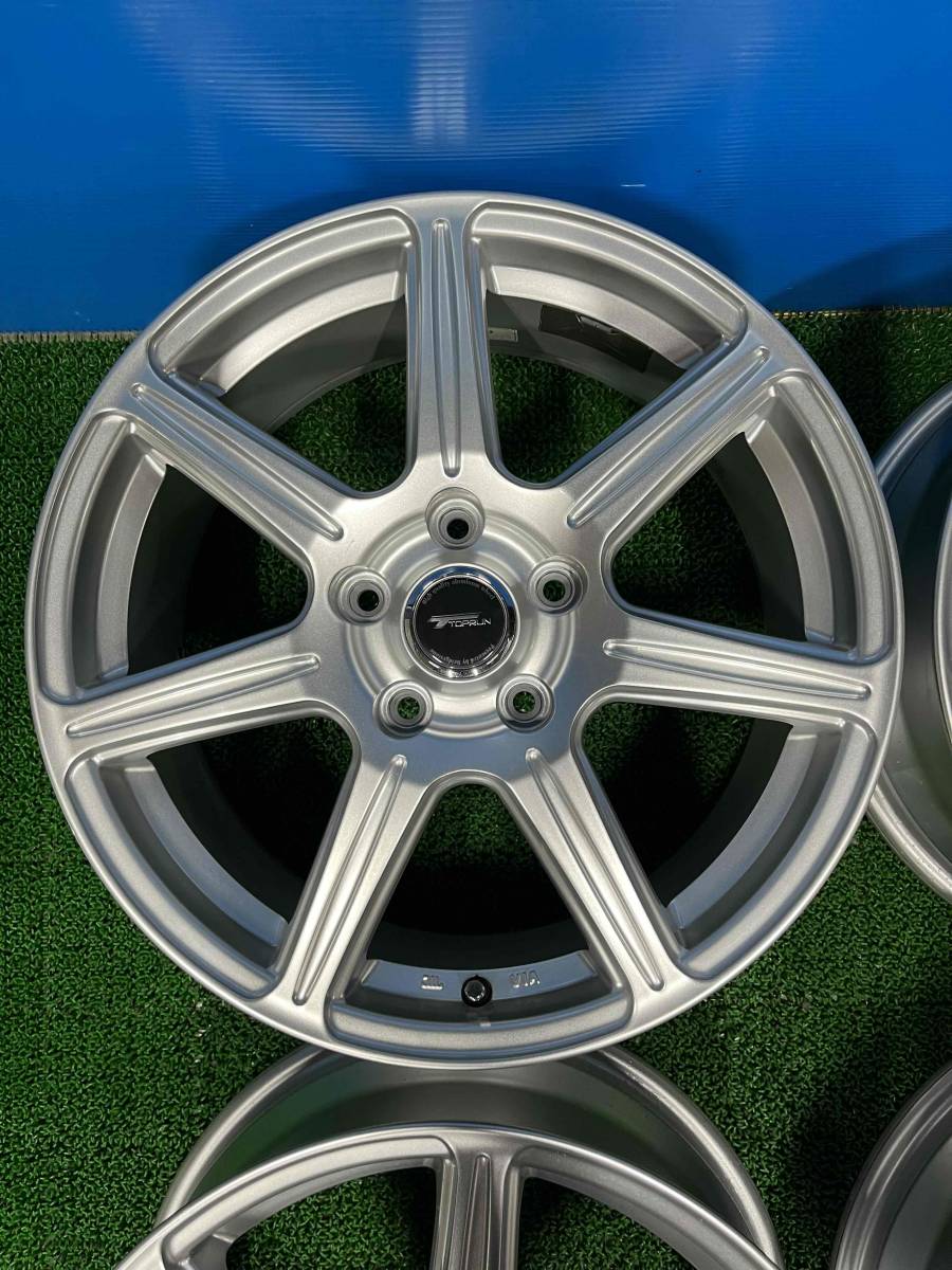 １７インチ　アルミホイール　１７×７J　１１４.３　５H　オフセット＋５３　４本セット　ブリジストン　TOPRUN　お買い得！_画像2