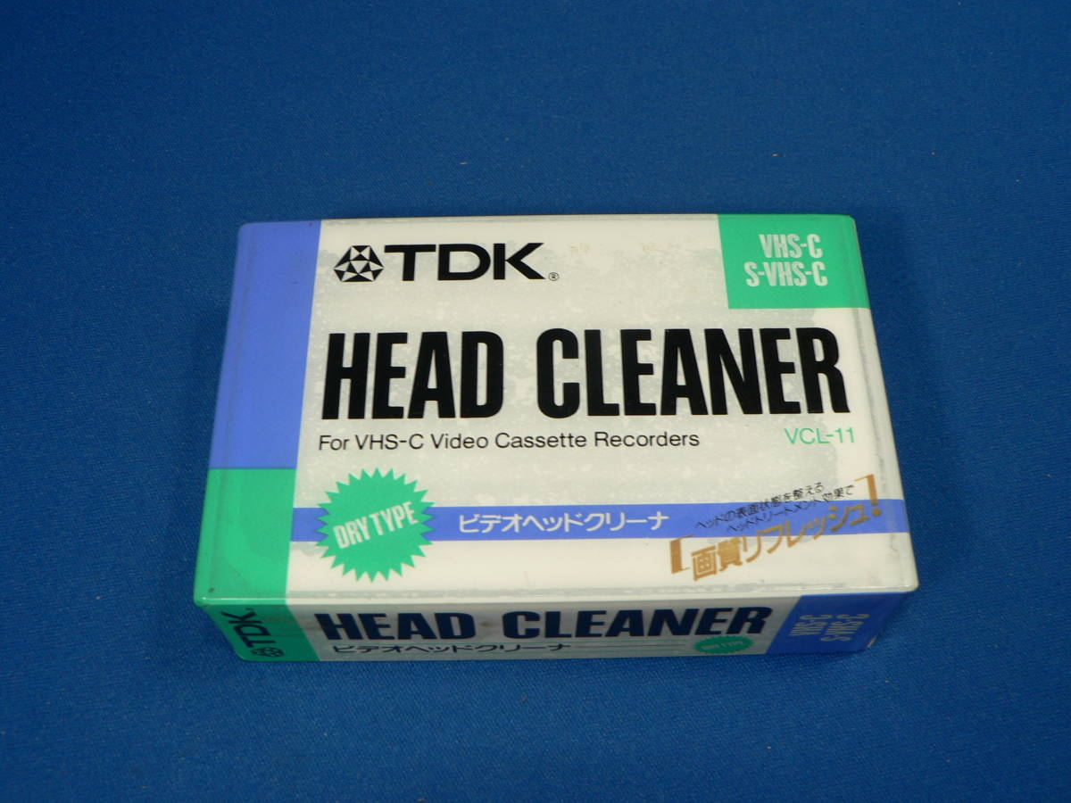 TDK dry VHS-C video head cleaner VCL-11 VHS-C/S-VHS-C correspondence unused goods TDK-5