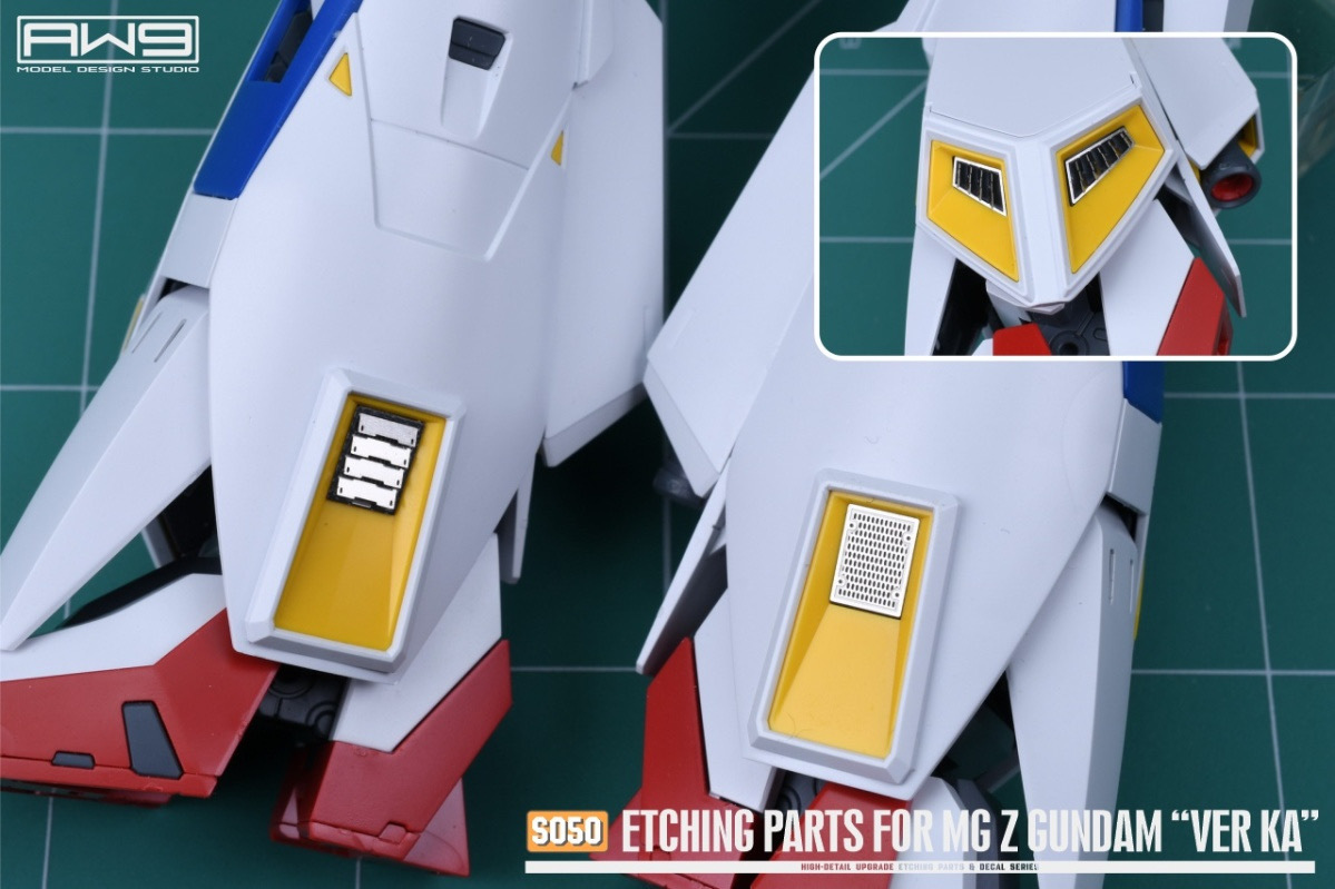 【AW9】1/100 MG Zガンダム VER.KA 用 ディテールアップ エッチングパーツ+水転写デカール 新品 S050_画像7