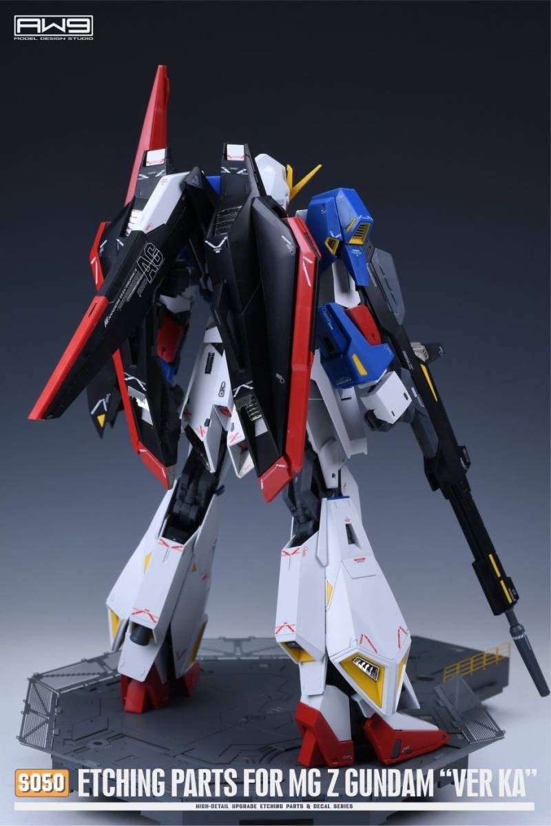 【AW9】1/100 MG Zガンダム VER.KA 用 ディテールアップ エッチングパーツ+水転写デカール 新品 S050_画像10