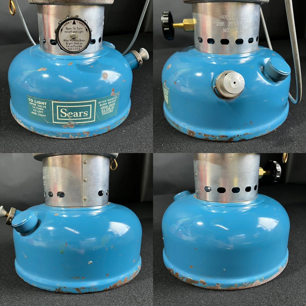 Sears シアーズ ビンテージ ランタン ブルー 1971/3|Yahoo Sears シアーズ ビンテージ ランタン ブルー 1971/3|Yahoo