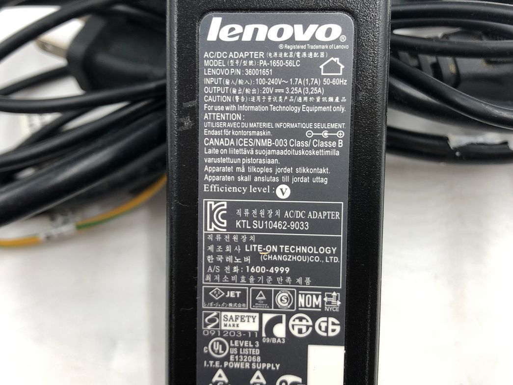 LENOVO/ノート/HDD 750GB/第2世代Core i5/メモリ4GB/WEBカメラ有/OS無/パーツ取り-231121000633543_付属品 1