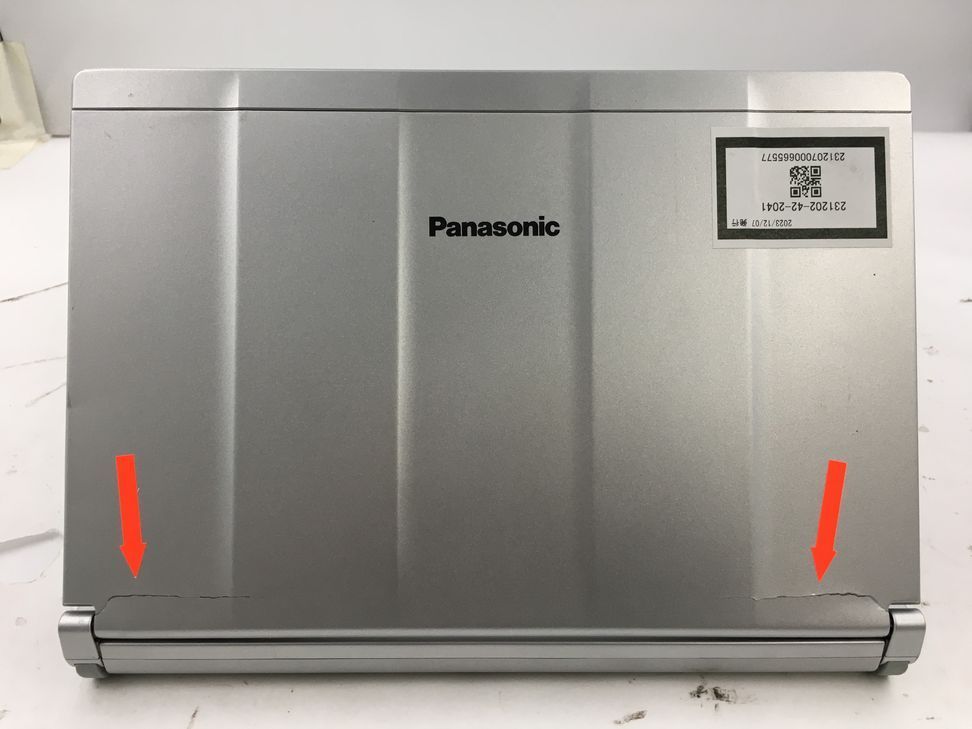 PANASONIC/ノート/HDD 750GB/第4世代Core i5/メモリ4GB/WEBカメラ有/OS無_天板　M