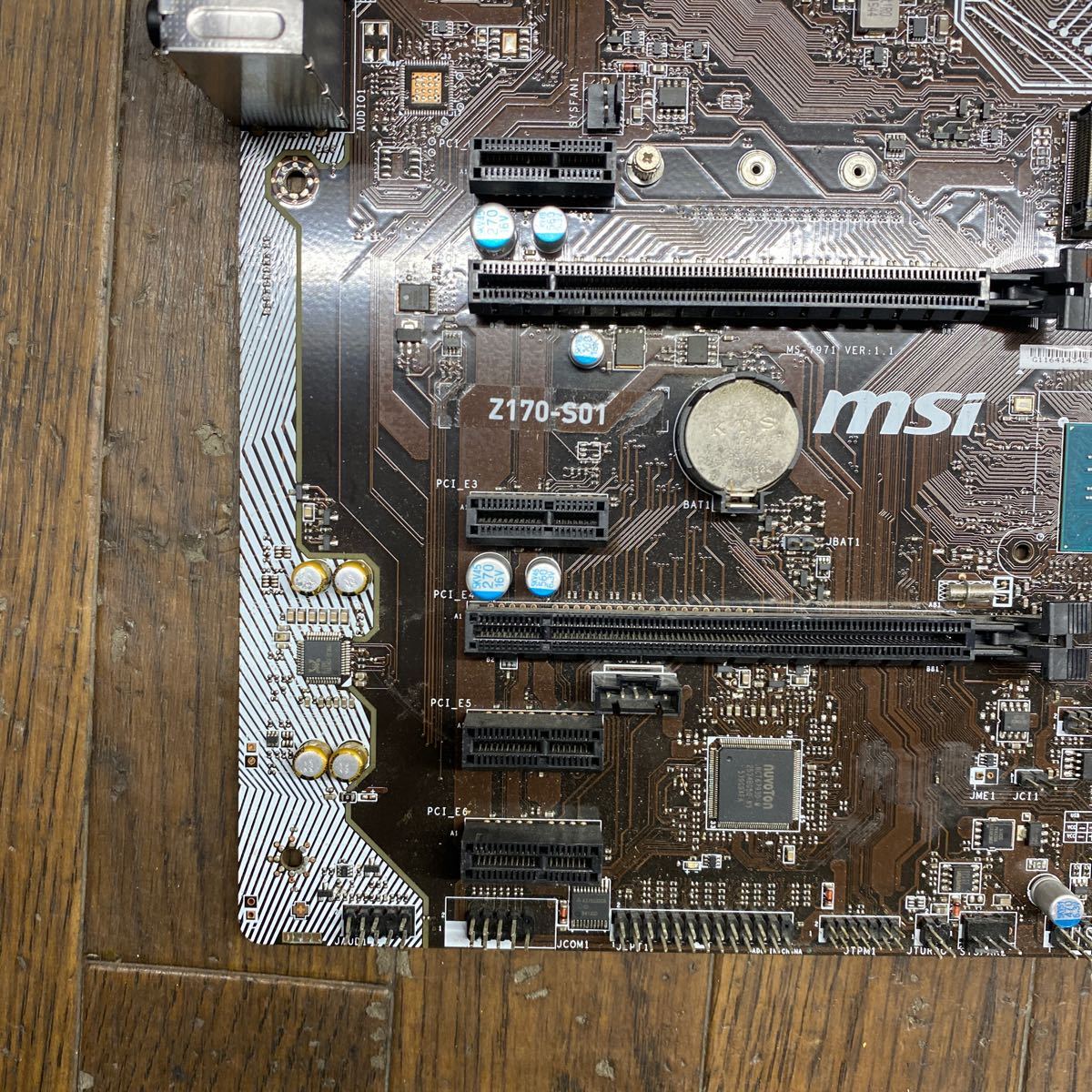 MG12-83 激安 マザーボード msi Z170-S01 LGA1151 通電確認済み ジャンク_画像2