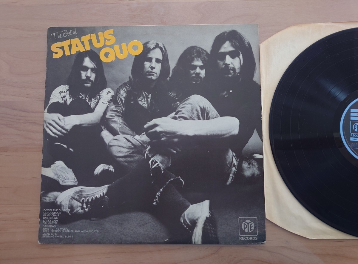 ★Status Quo★The Best of Status Quo★ステイタス・クォー★NSPL18402★ジャケット剥がれあり★中古LP★英国盤★UK盤