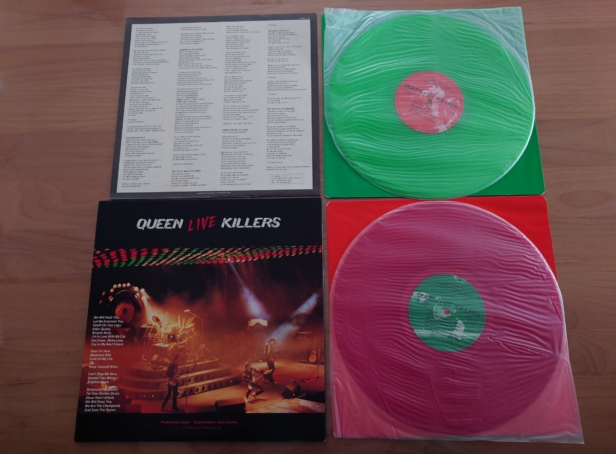 クイーン QUEEN ライヴ・キラーズ Live Killers カラーレコード