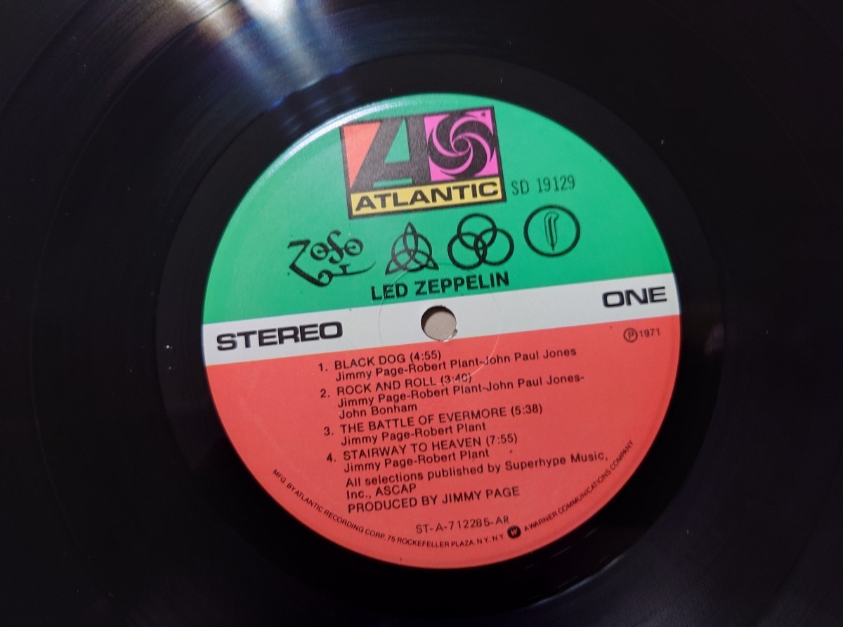 ★レッド・ツェッペリン Led Zeppelin★Ⅳ★中古LP★US盤