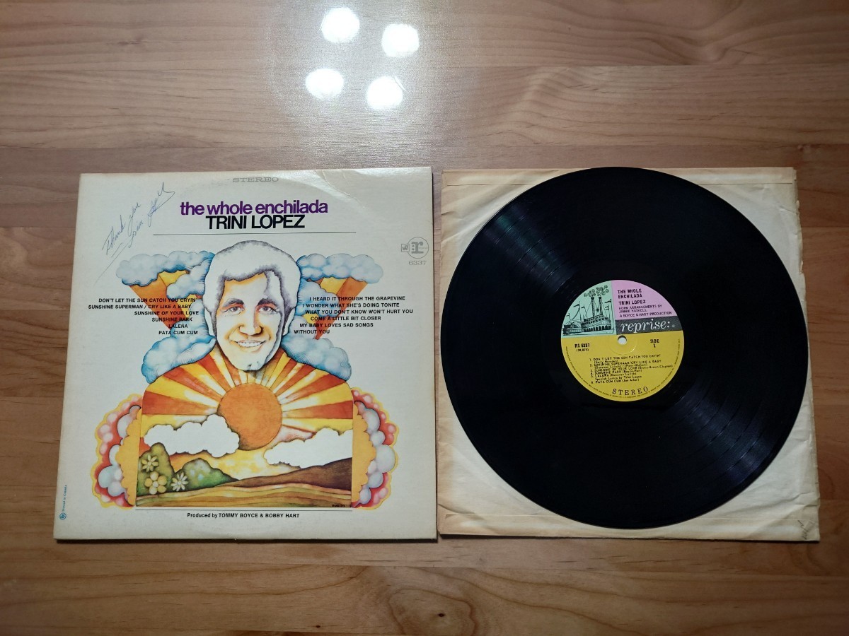 ★WHOLE ENCHILADA★TRINI LOPEZ トリニ・ロペス★PROMO★SAMPLE★サイン付★Autographed★中古LP★ジャケット、インナー経年汚れ、傷み