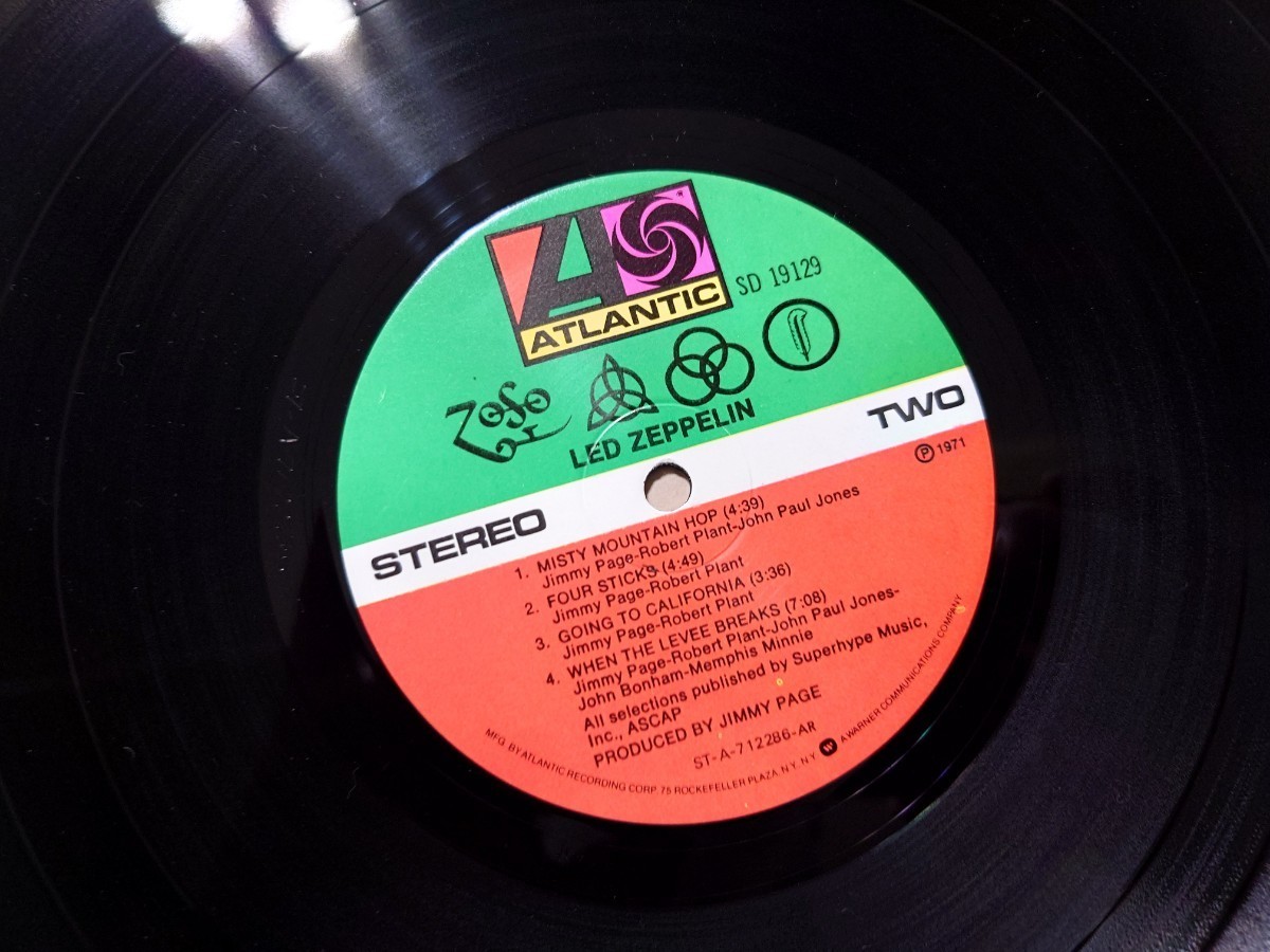完璧すぎて可愛げがない レッド・ツェッペリン US盤｜Yahoo 中古LP Ⅳ Zeppelin Led 洋楽
