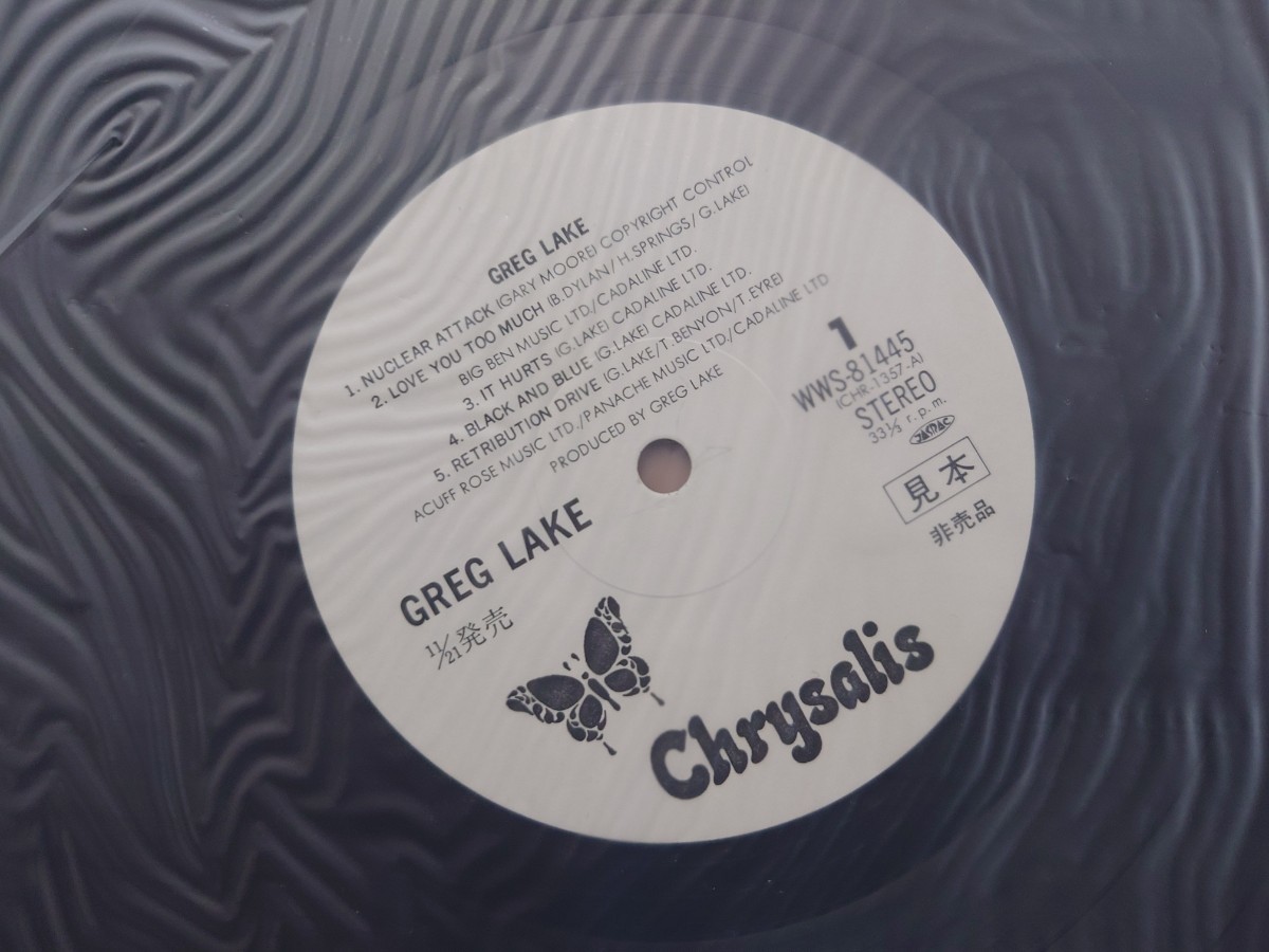 ★グレッグ・レイク&ゲイリー・ムーア Greg Lake★見本盤★PROMO★SAMPLE★Rare Item★ZR25-673★中古LP