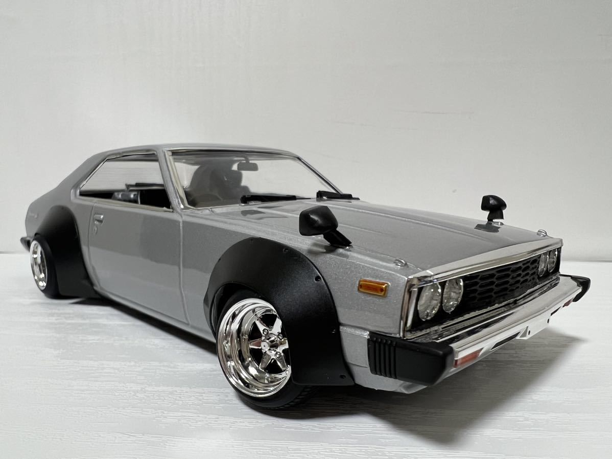 SKYLINE HT2000GT-ES 1/24シルバー完成品_画像1