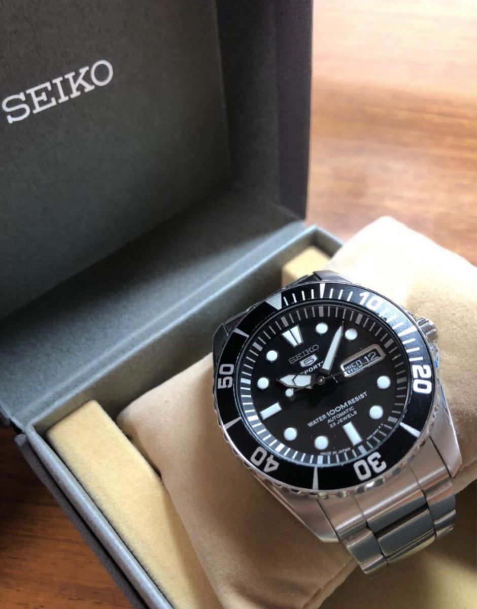 セイコー5 SEIKO ファイブ スポーツ 腕時計 日本製 SNZF17J1 ダイバー ウォッチ自動巻き オートマチック