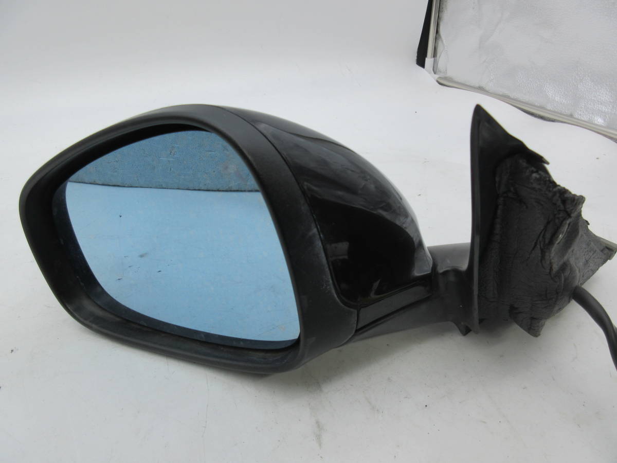  Alpha Romeo 159 left door mirror black series blue lens 7 pin coupler electric storage type 011015 used *051205rs