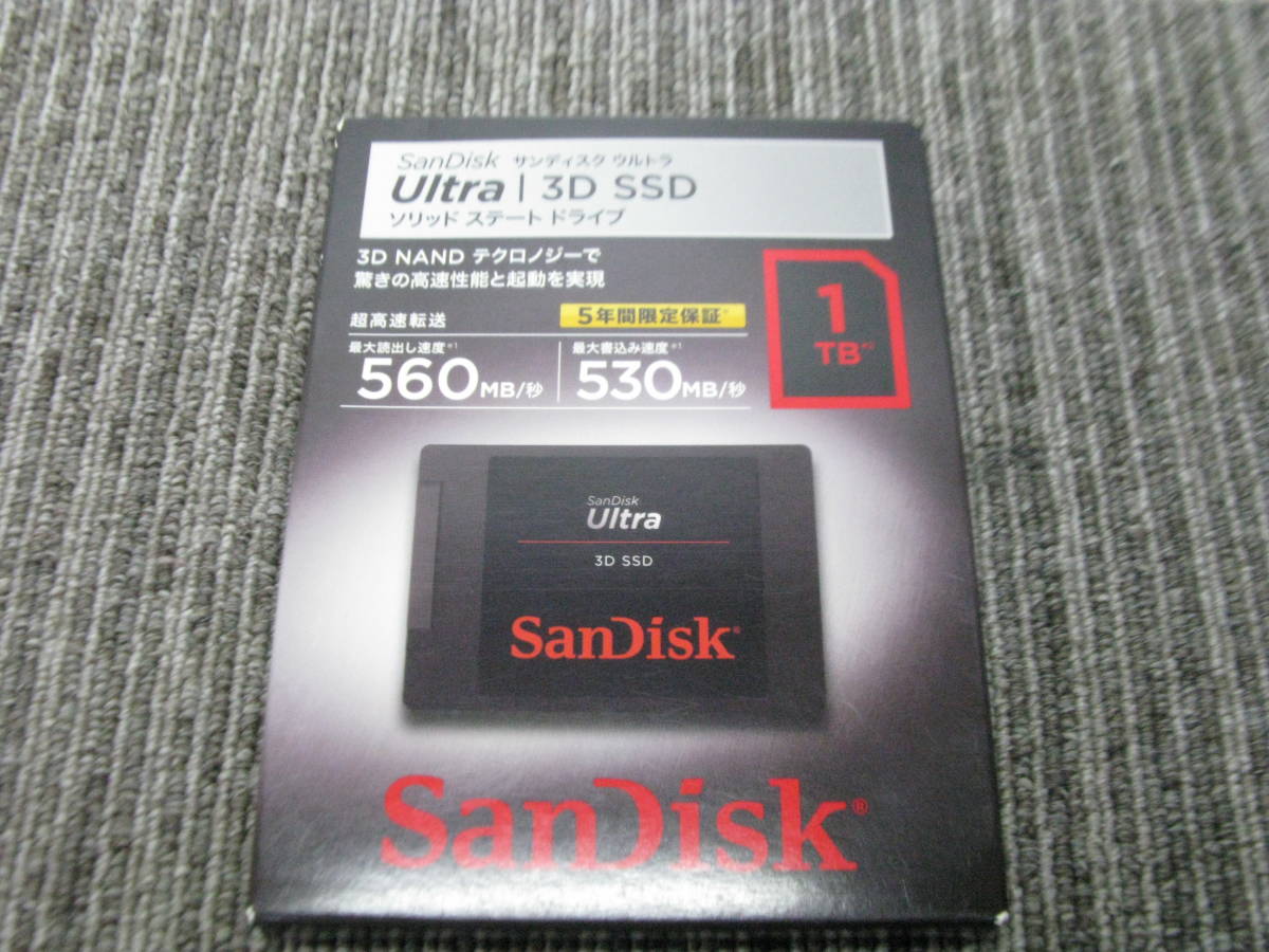rkキ12-18 SanDisk サンディスク SDSSDH3-1T00-J25 2.5インチSATA SSD 1TB 未確認品　現状渡し_画像1