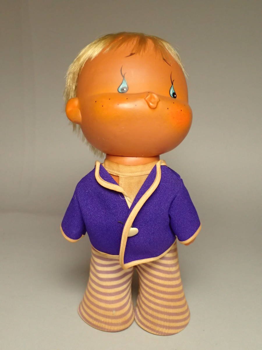 昭和レトロ ポッポちゃん人形 2体セット セキグチ 男の子 女の子 ソフビ 玩具 おもちゃ ドール_画像7
