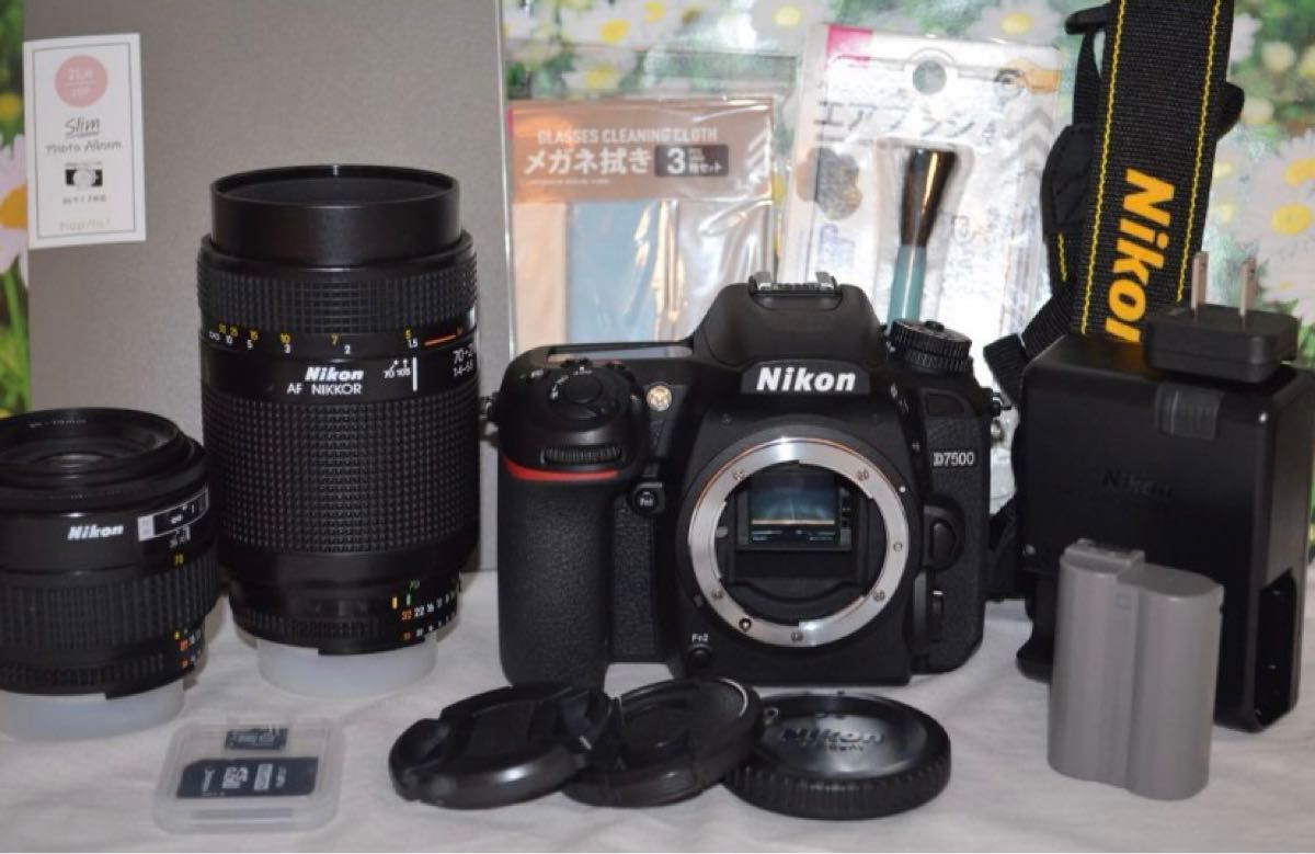 美品☆ニコン☆Nikon D7500☆Wi-Fi搭載＆高速性能☆ダブルレンズ！