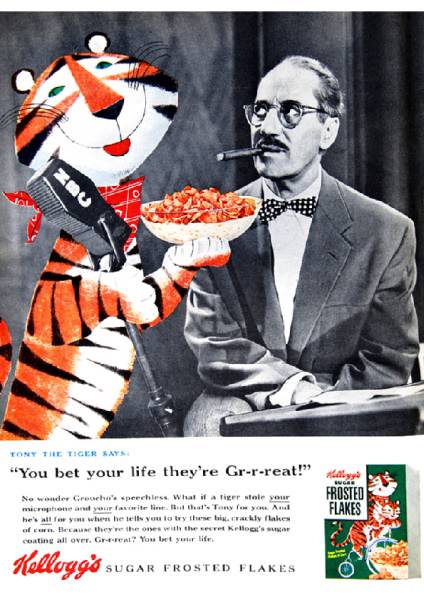 ●187F　1955年のレトロ広告 ケロッグ・コーンフレーク Kellog's_画像1