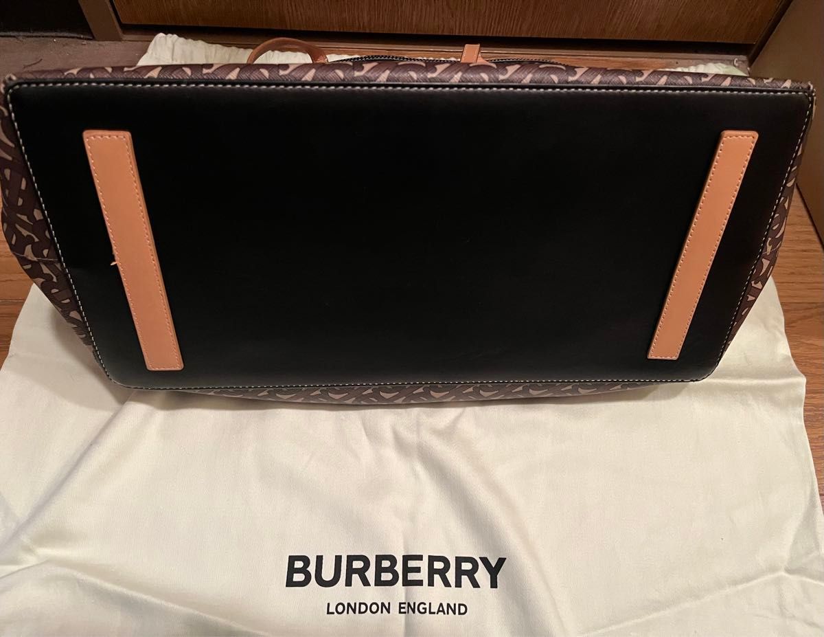 BURBERRY バーバリー　ソサエティトートバッグ　SOCIETY TOTE BAG モノグラム　TBロゴ　ショルダーバッグ