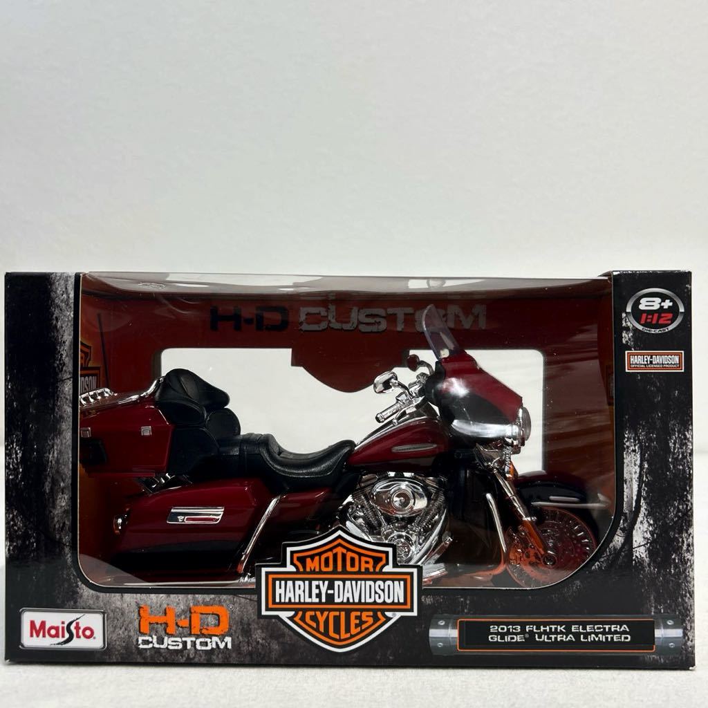 Maisto 1/12 HARLEY DAVIDSON 2013 FLHTK ELECTRA GLIDE ULTRA LIMITED ハーレーダビッドソン エレクトラグライド ウルトラ ミニカー_画像1