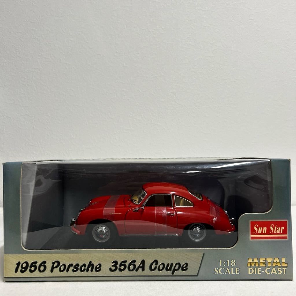 Sun Star 1/18 Porsche 356A Coupe 1956年 Red サンスター ポルシェ クーペ レッド クラシックカー ミニカー モデルカー