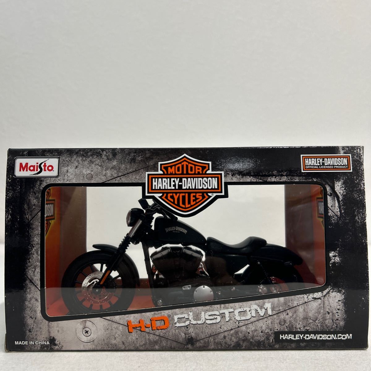 Maisto 1/12 Harley Davidson 2014 SPORTSTER IRON 883 ハーレーダビッドソン スポーツスター アイアン アオシマ バイク ミニカー_画像7