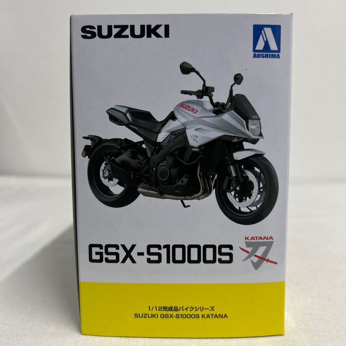 アオシマ 1/12 SUZUKI GSX-S1000S KATANA グラススパークルブラック スズキ カタナ 刀 完成品バイクシリーズ ミニカー モデルカー_画像5