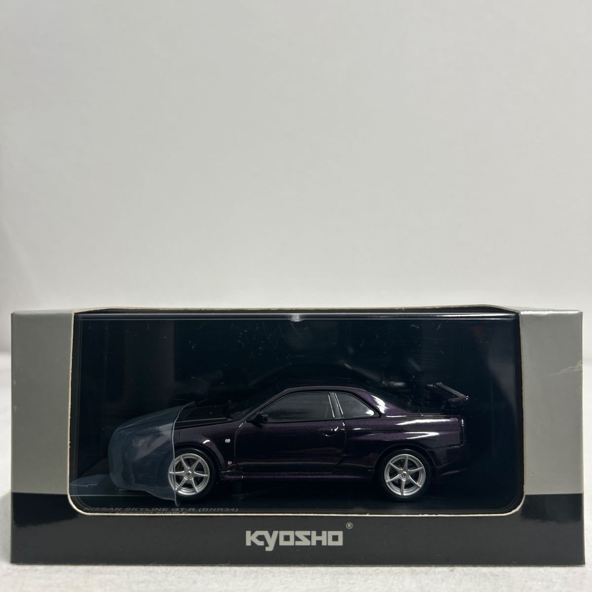 京商 1/43 日産スカイライン GT-R BNR34 V-spec Midnight Purple NISSAN SKYLINE R34 Vスペック 絶版 国産 名車 ミニカー モデルカー