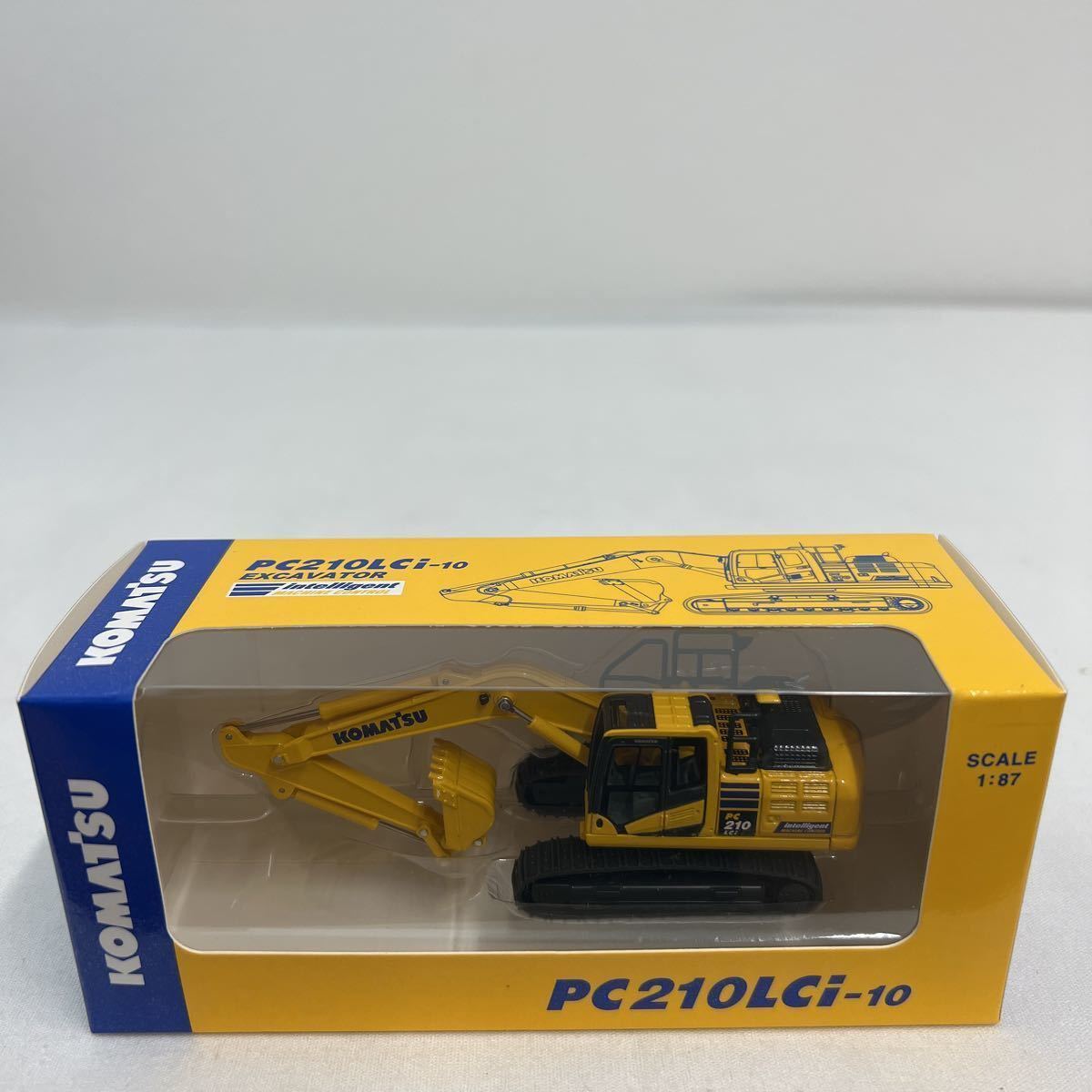 非売品 KOMATSU コマツオリジナル PC210LCi-10 1:87 小松製作所 ミニチュア エクスカベーター EXCAVATOR パワーショベル ミニカー_画像2