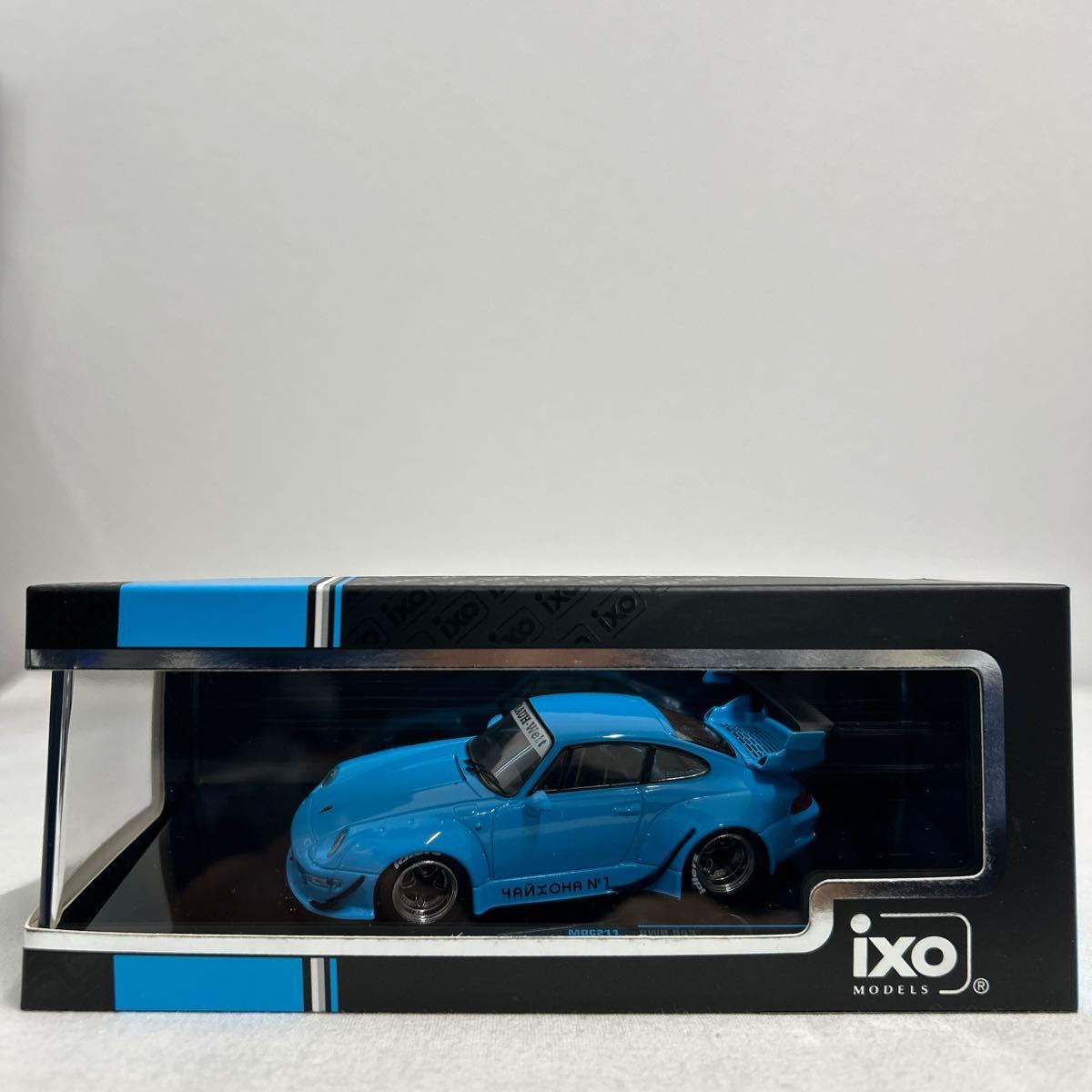ixo models 1/43 PORSCHE RWB 993 RAUH Welt イクソ ポルシェ 911 ブルー ミニカー モデルカー_画像1