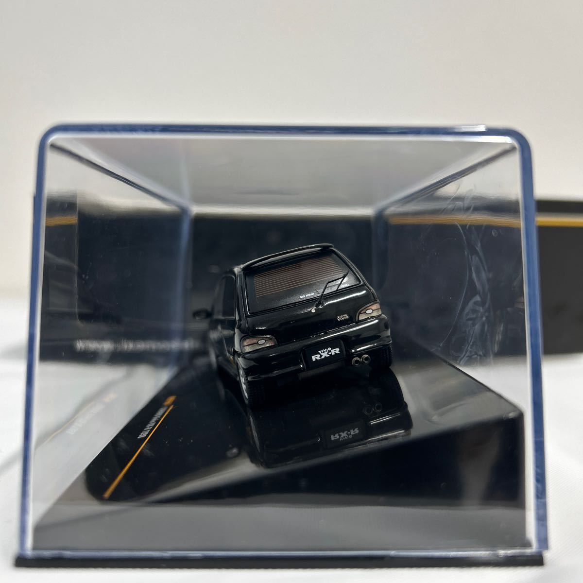 ixo models 1/43 SUBARU Vivio RX-R 1998 Black Ixo Subaru Vivio черный малолитражный легковой автомобиль миникар модель машина 