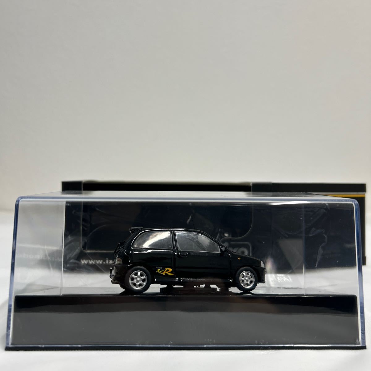 ixo models 1/43 SUBARU Vivio RX-R 1998 Black Ixo Subaru Vivio черный малолитражный легковой автомобиль миникар модель машина 