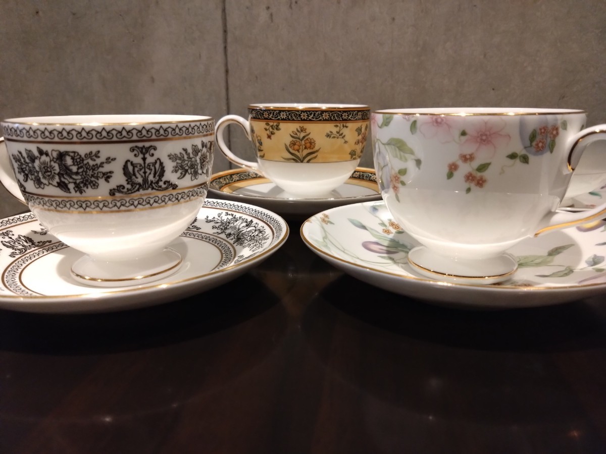 WEDGWOOD カップ ソーサー ティーカップ コーヒーカップ 桃山陶器 4点セット_画像1