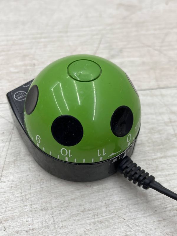  Showa Retro pop National .... timer green TE06 sharp kitchen timer KT-72 red 2 point together operation verification settled 60Hz exclusive use same day shipping 