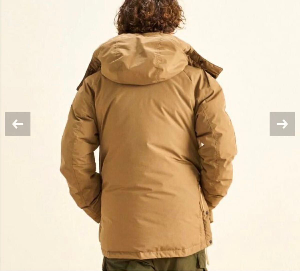 ナンガ　焚火　タキビ　ダウン　ジャケット　TAKIBI DOWN JACKET ベージュ　サイズL 新品未使用　日本製