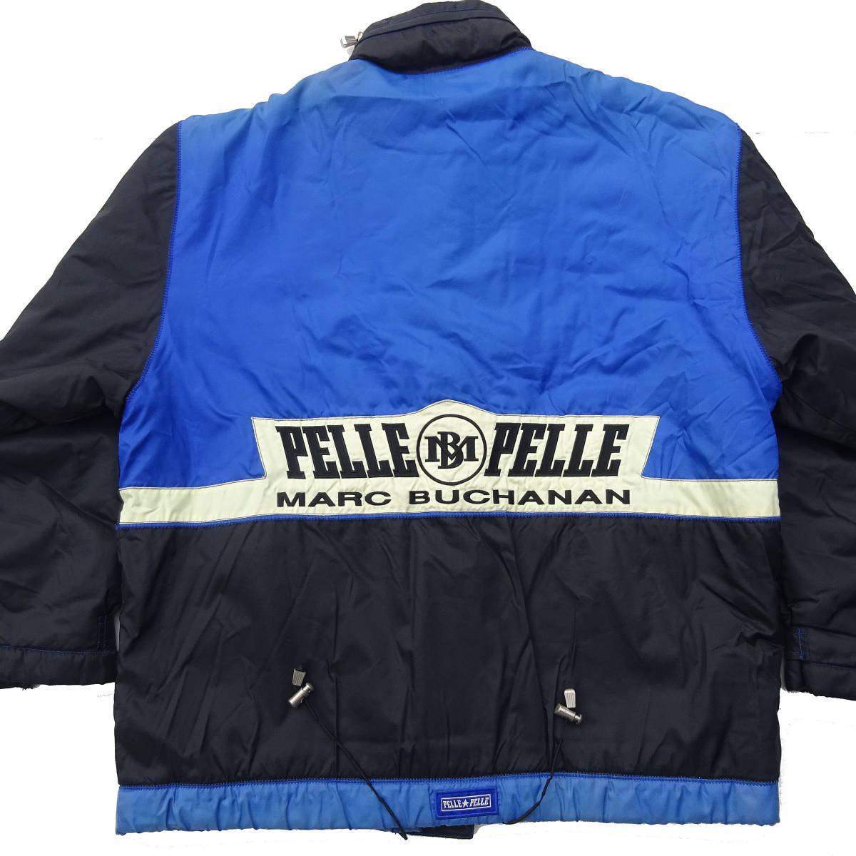 80ｓ90s　ビッグサイズ ペレペレpelle pelle ダウンジャケットコーチベンチコート裏地ボア系 XL　marc buchananフード付き_画像1