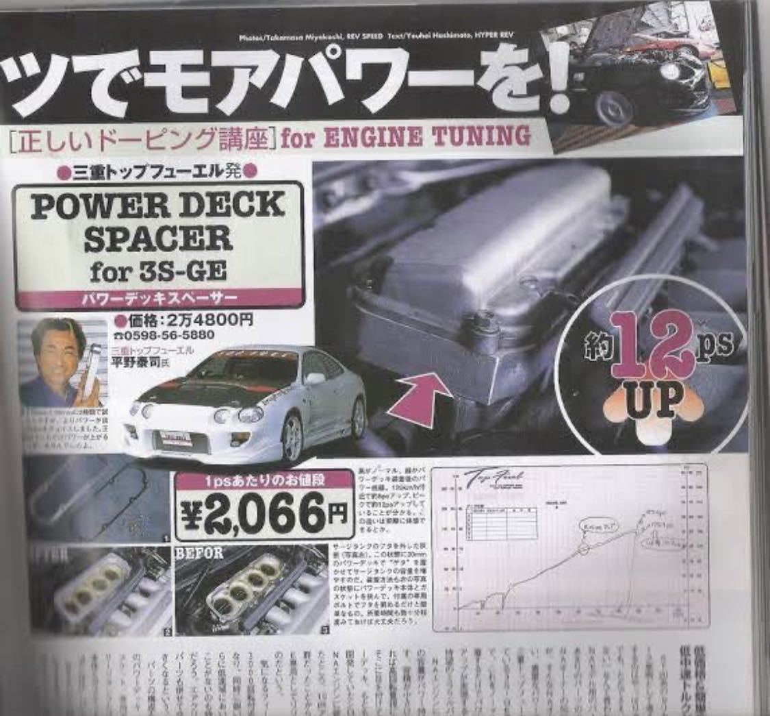 ＊稀少＊トップフューエル　パワーデッキスペーサー　sw20 3S-GE セリカ_画像4