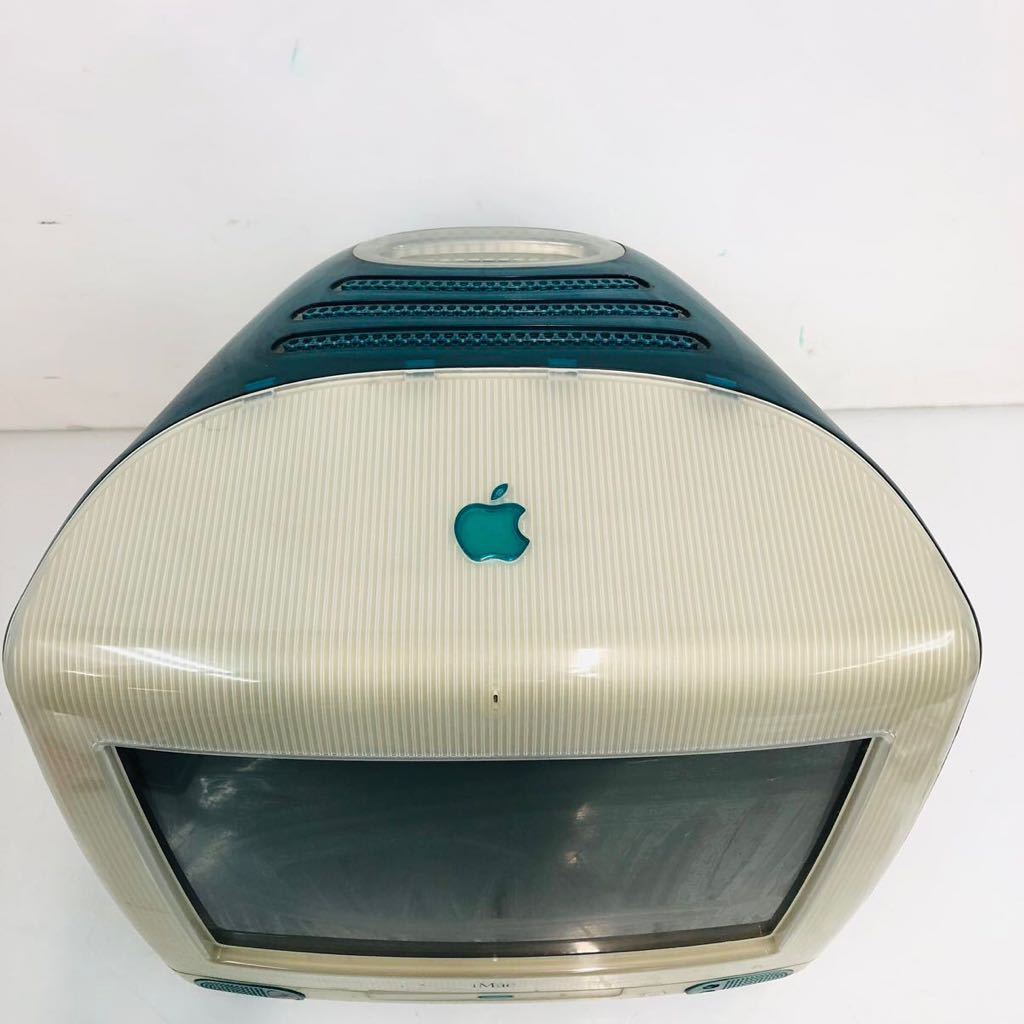 12SA44 APPLE アップルコンピュータ iMac G3 M4984 初代 スケルトン 水色 ボンダイブルー 一体型PC 中古 現状品_画像2