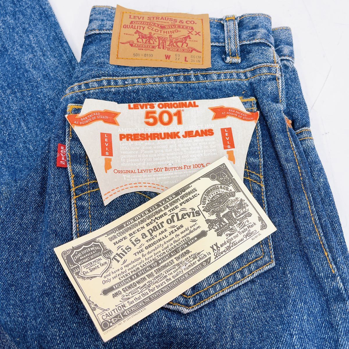 12SB24 【未使用】LEVI'S 501 リーバイス501レギュラー サイズ: S デニム ジーンズ レディース ファッション 中古_画像3