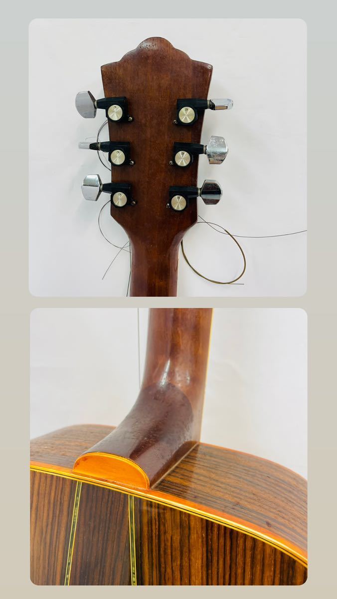 12SD11 kansas カンサス アコースティックギター KW250 アコギ 楽器 ギター ケース付き 中古 現状品 動作未確認_画像6