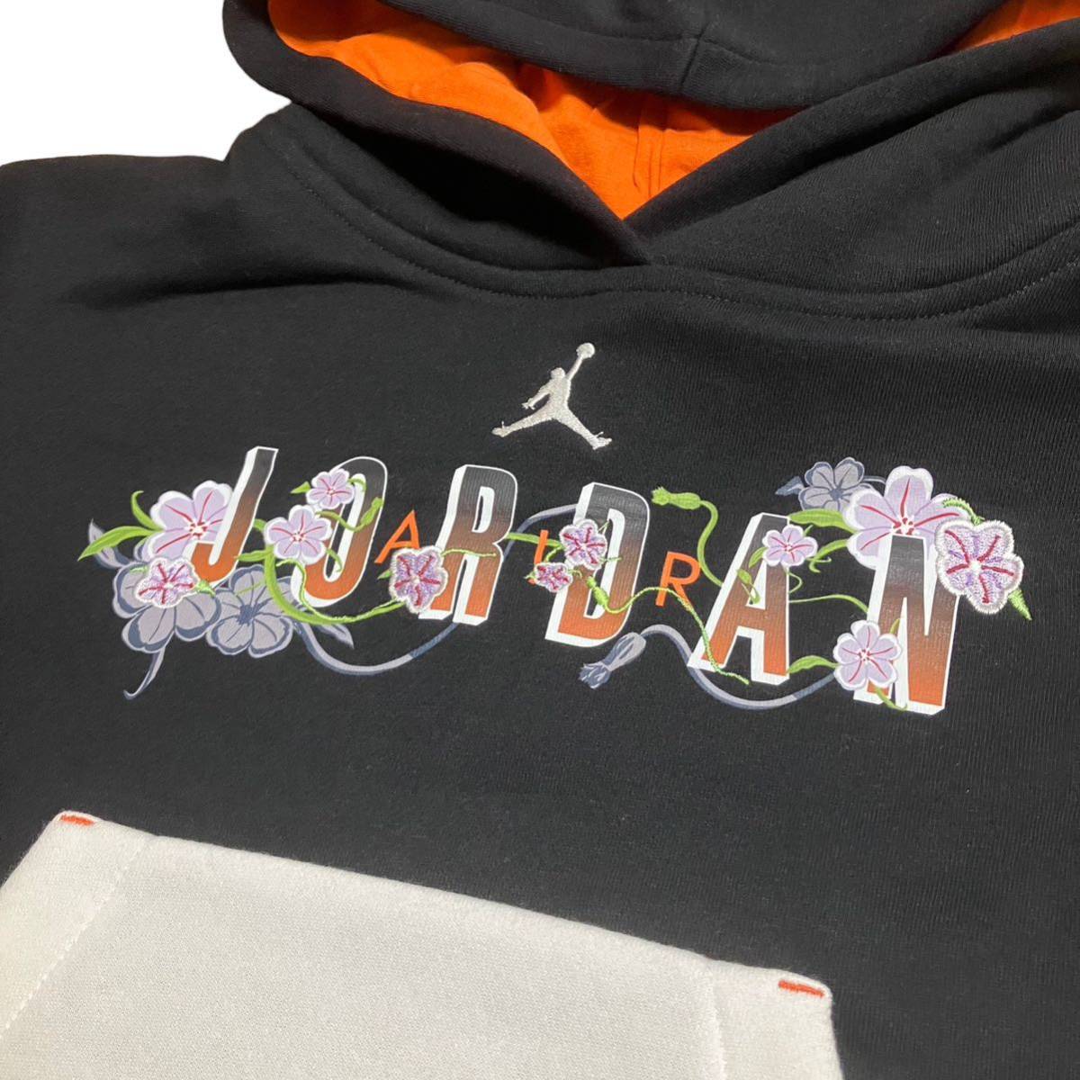 未使用 ジョーダン JORDAN ナイキ NIKE パーカー 花柄 キッズ 子供服 Lサイズ 150cm 女の子 _画像2