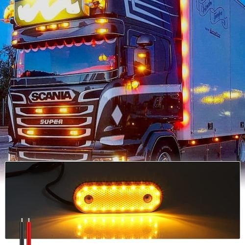 トラック用 サイドマーカーランプ LED 路肩灯 側方灯 車幅灯_画像2