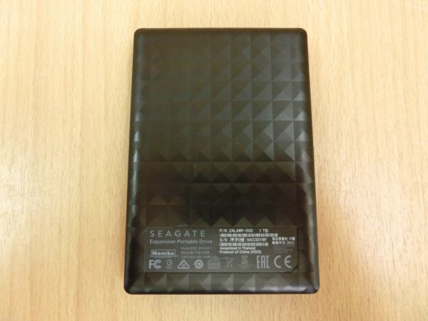 送料無料●動作確認済 Seagate シーゲイト 外付ハードディスク 1TB TV録画対応 ポータブルHDD USB 3.0対応●_画像9