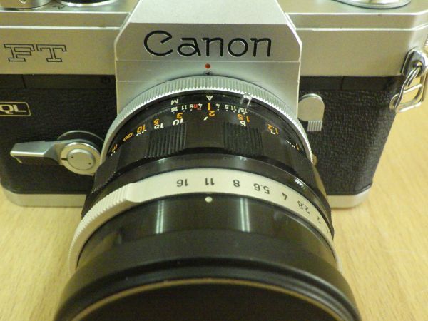未チェック●CANON キャノン FT QL フィルムカメラ 一眼レフカメラ 1:1.4 F=50mm レンズ/ケース付●_画像6